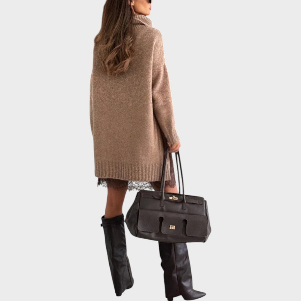 Linda - Strickoberteil und Kleid Set