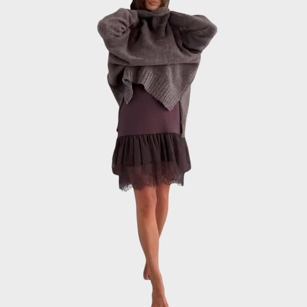 Linda - Strickoberteil und Kleid Set