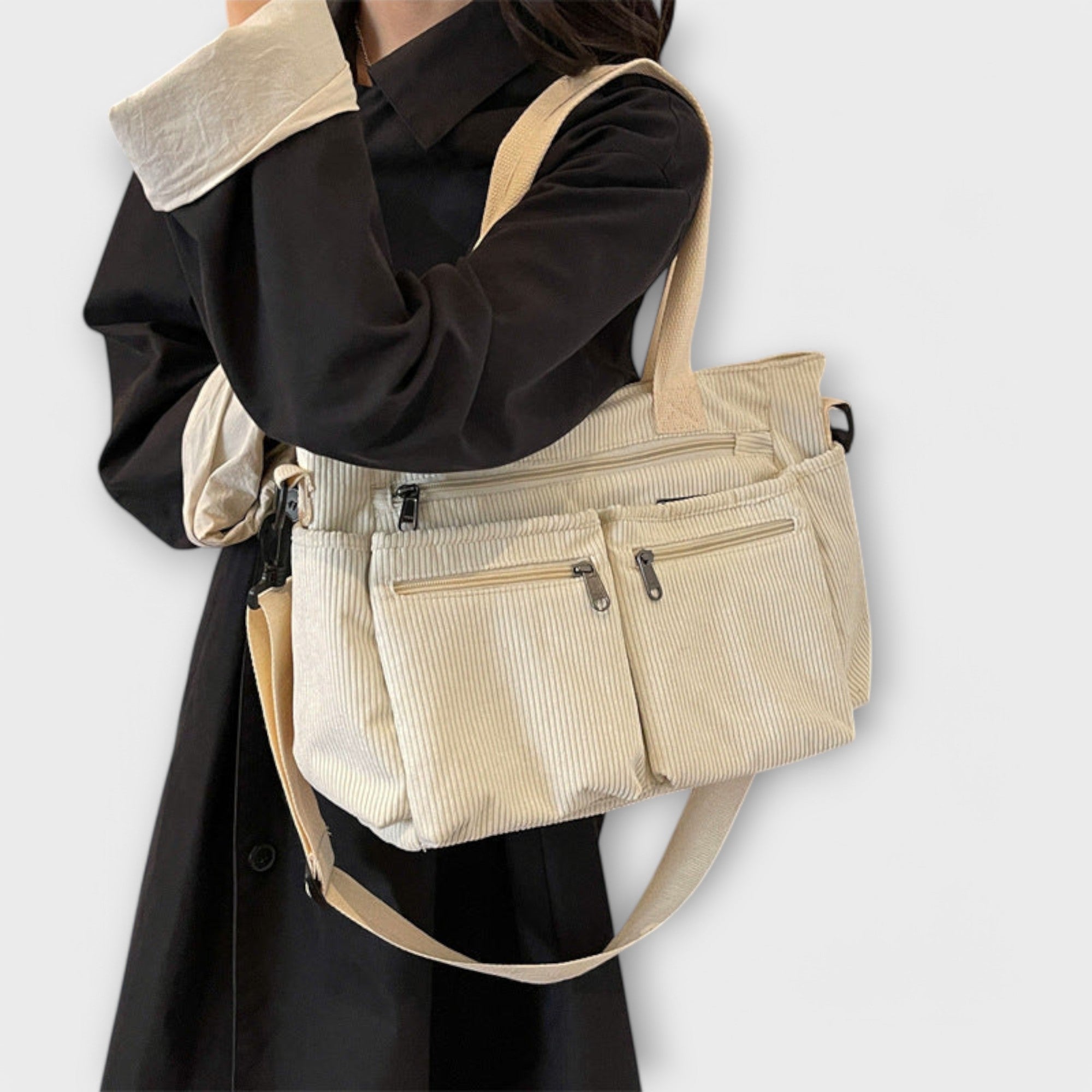 Damen Geräumige Tote-Tasche mit offenem Hauptfach und Innentasche
