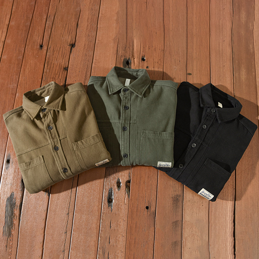 CARL™  | FLEECE-UBERHEMD IM CARGO-STIL