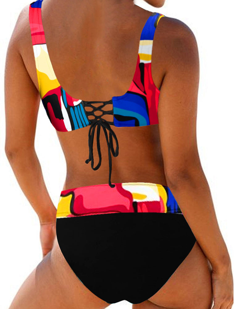 Eva - Farbenfroher, Fröhlicher Bikini