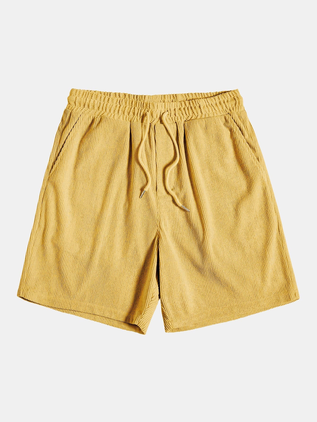 Kurzärmeliges Corduroy Hemd mit Knöpfen & Shorts