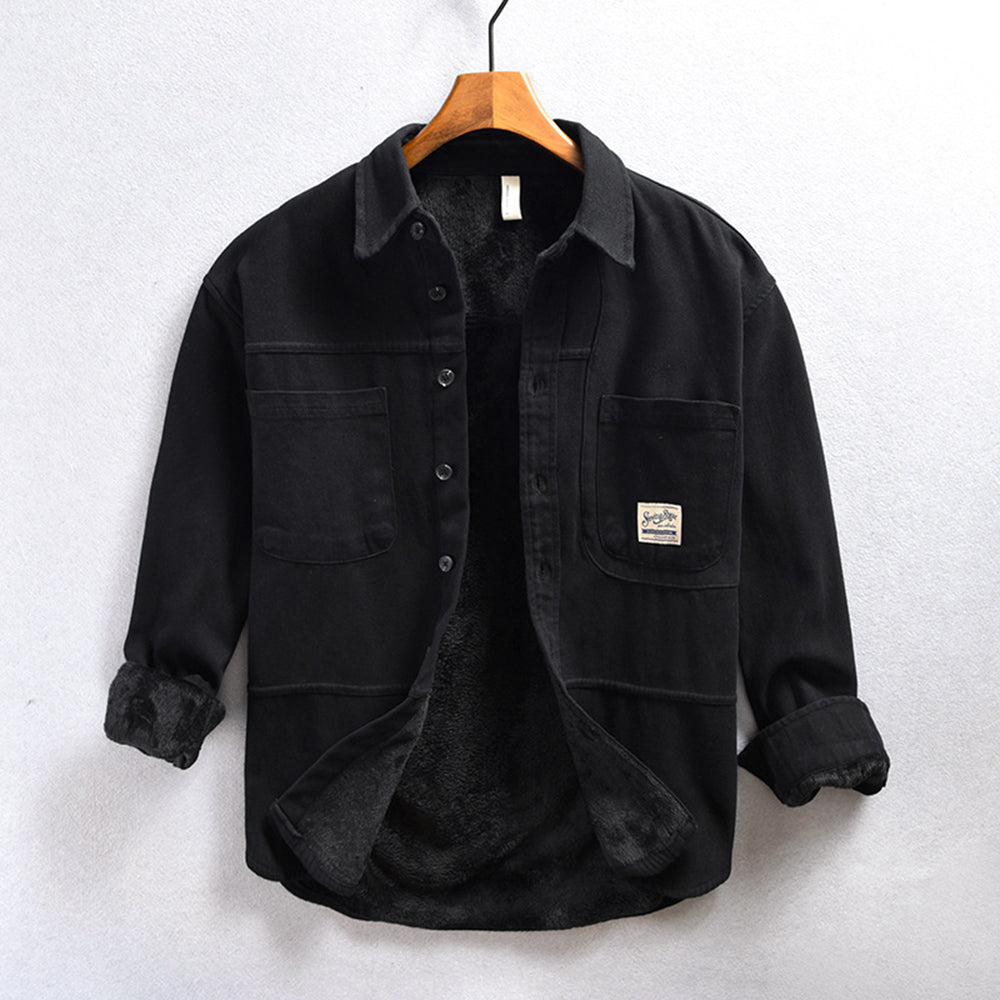 CARL™  | FLEECE-UBERHEMD IM CARGO-STIL