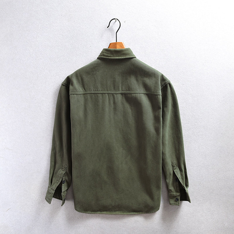 CARL™  | FLEECE-UBERHEMD IM CARGO-STIL
