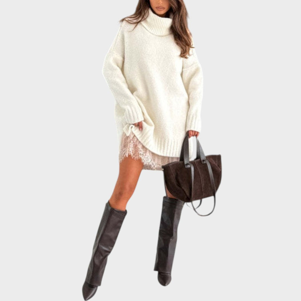 Linda - Strickoberteil und Kleid Set