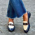 Harriet | Eleganter zweifarbiger Slipper