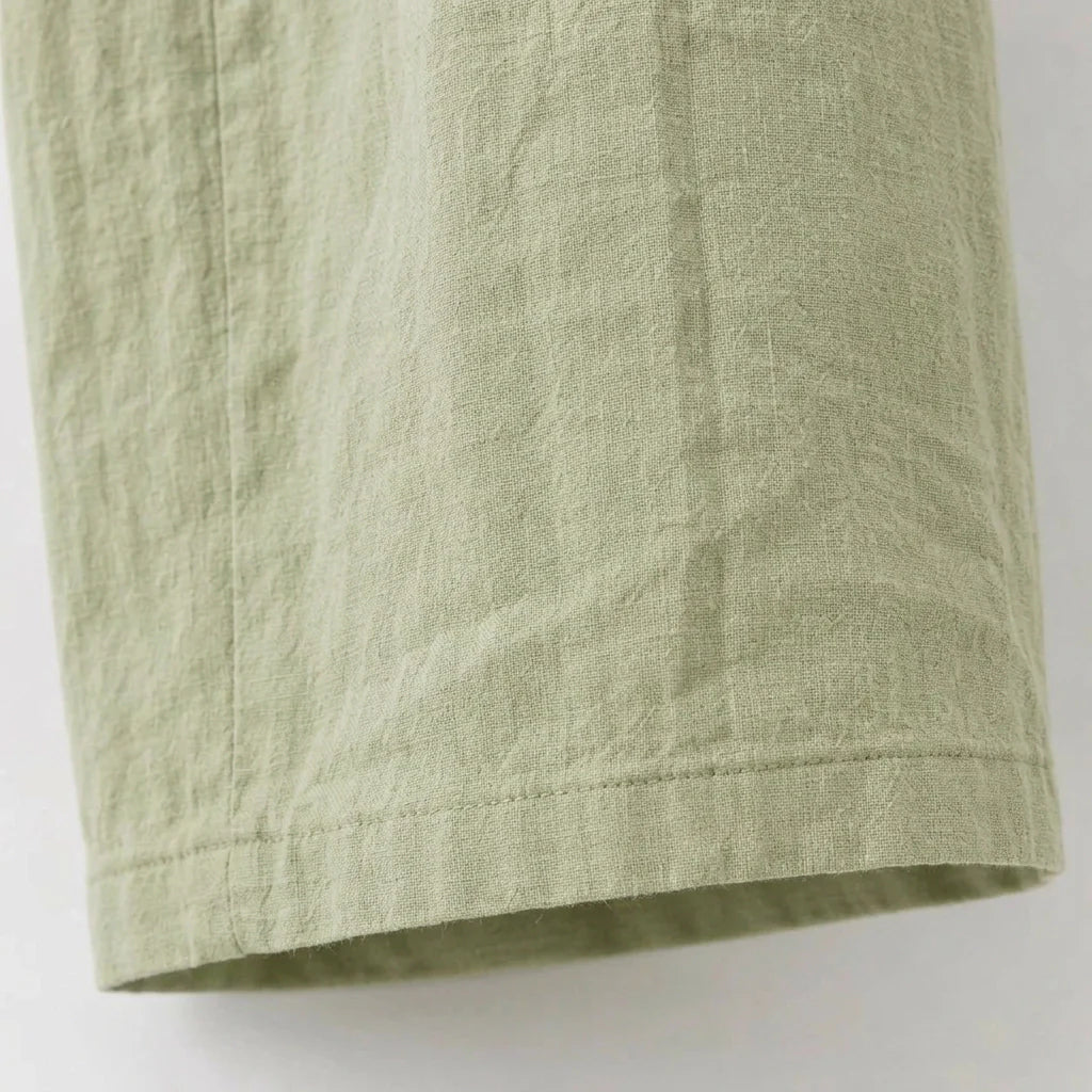 Sommerhose aus Leinen mit weitem Bein mit Gummibund