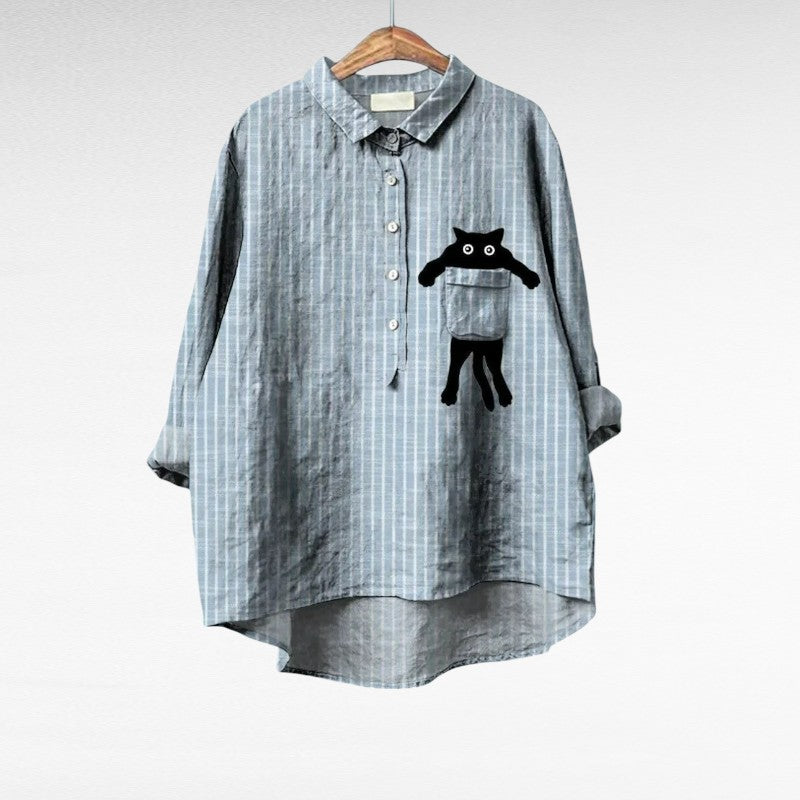 CHLOÉ | ELEGANTE SOMMERBLUSE AUS LEINEN