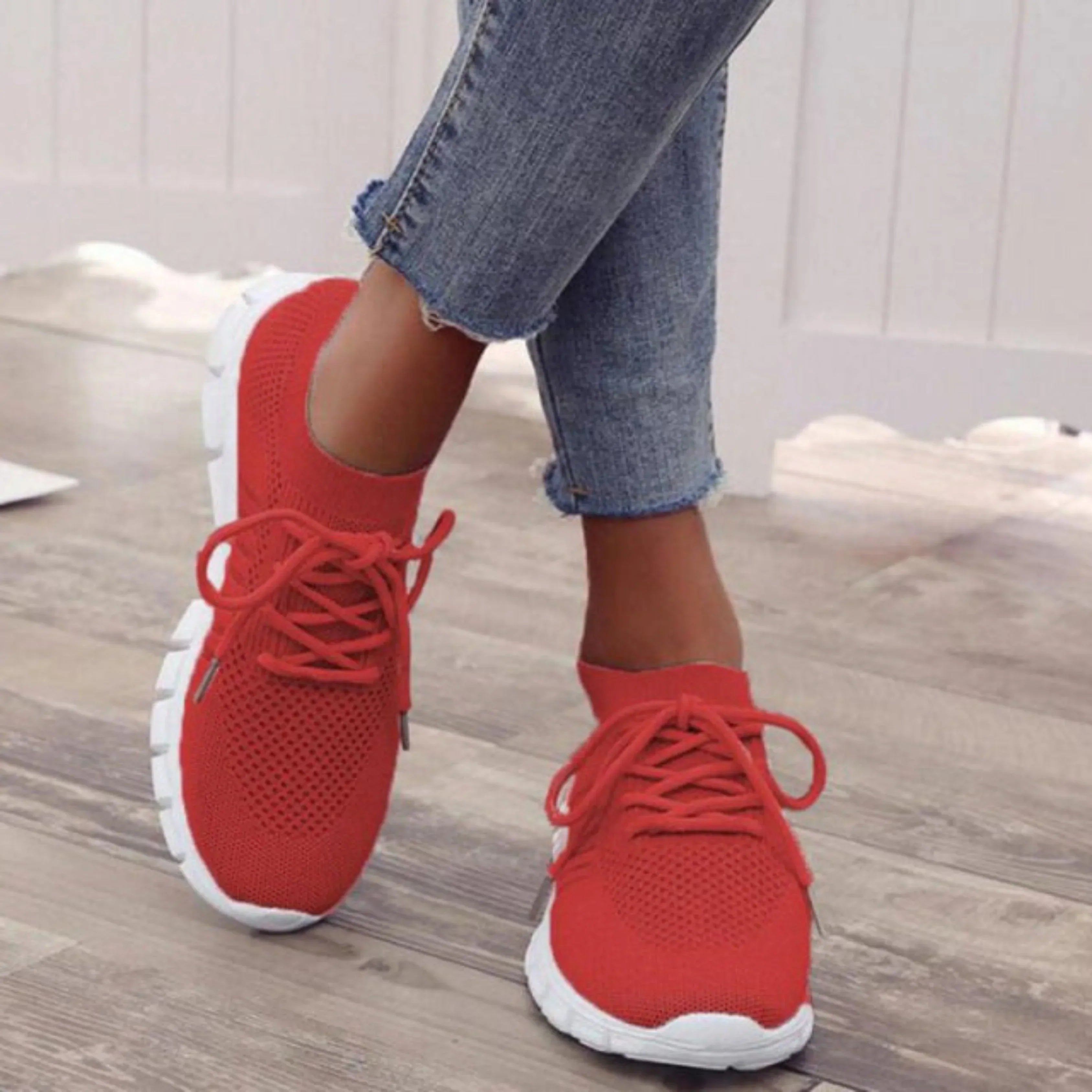 Damen Orthopädische Schnürung Sneaker