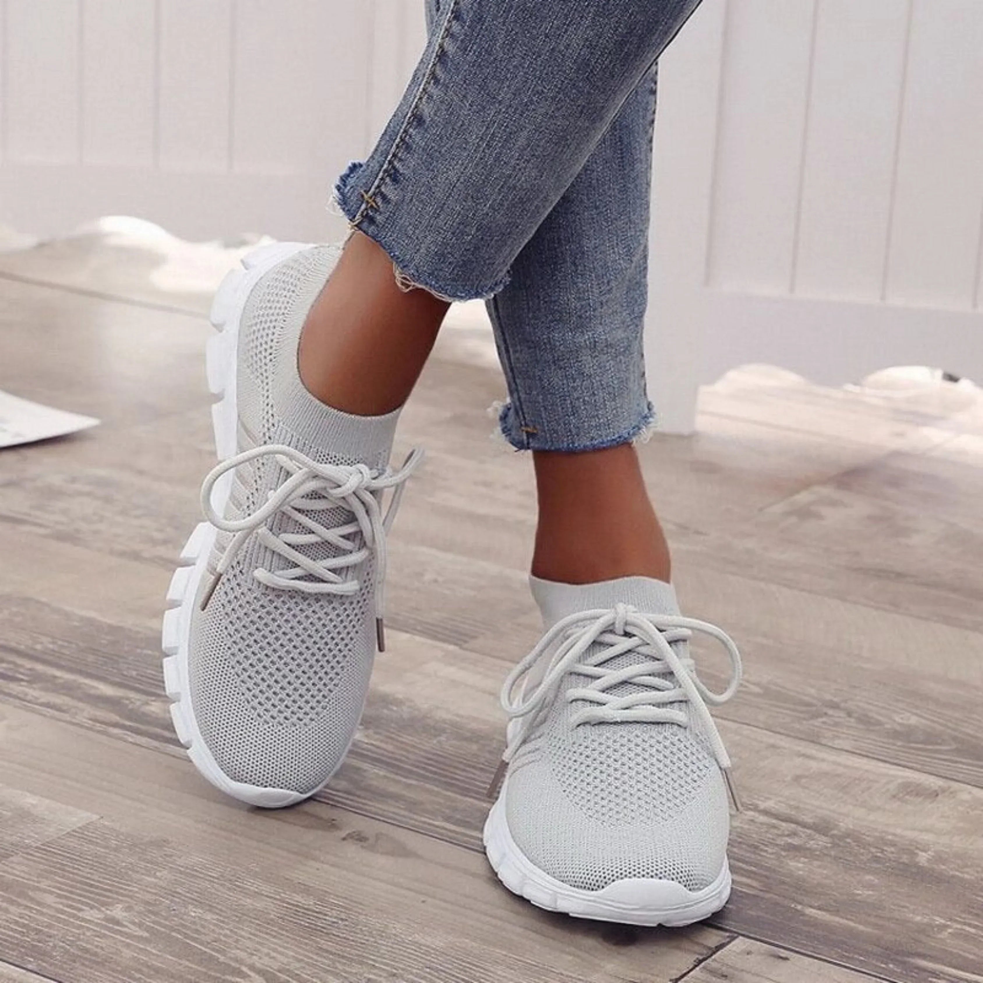 Damen Orthopädische Schnürung Sneaker