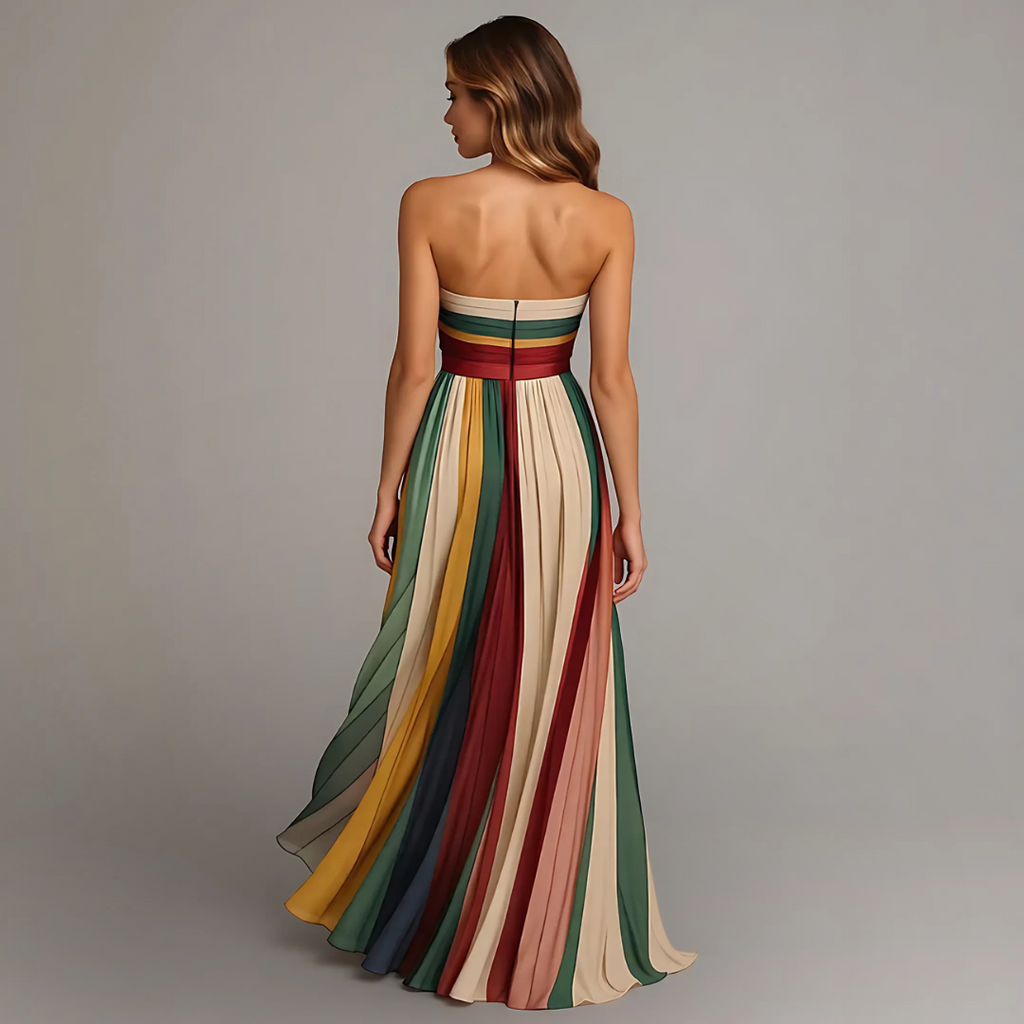 Alvina | Damen Lässiges Langes Kleid – Fließendes Maxikleid für Urlaub & Alltag 2026