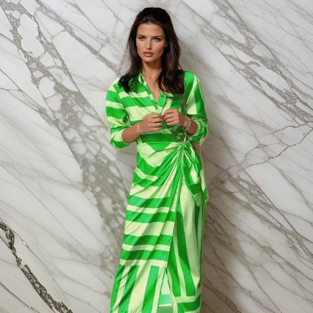 Miral | Elegantes Wickelkleid mit Muster