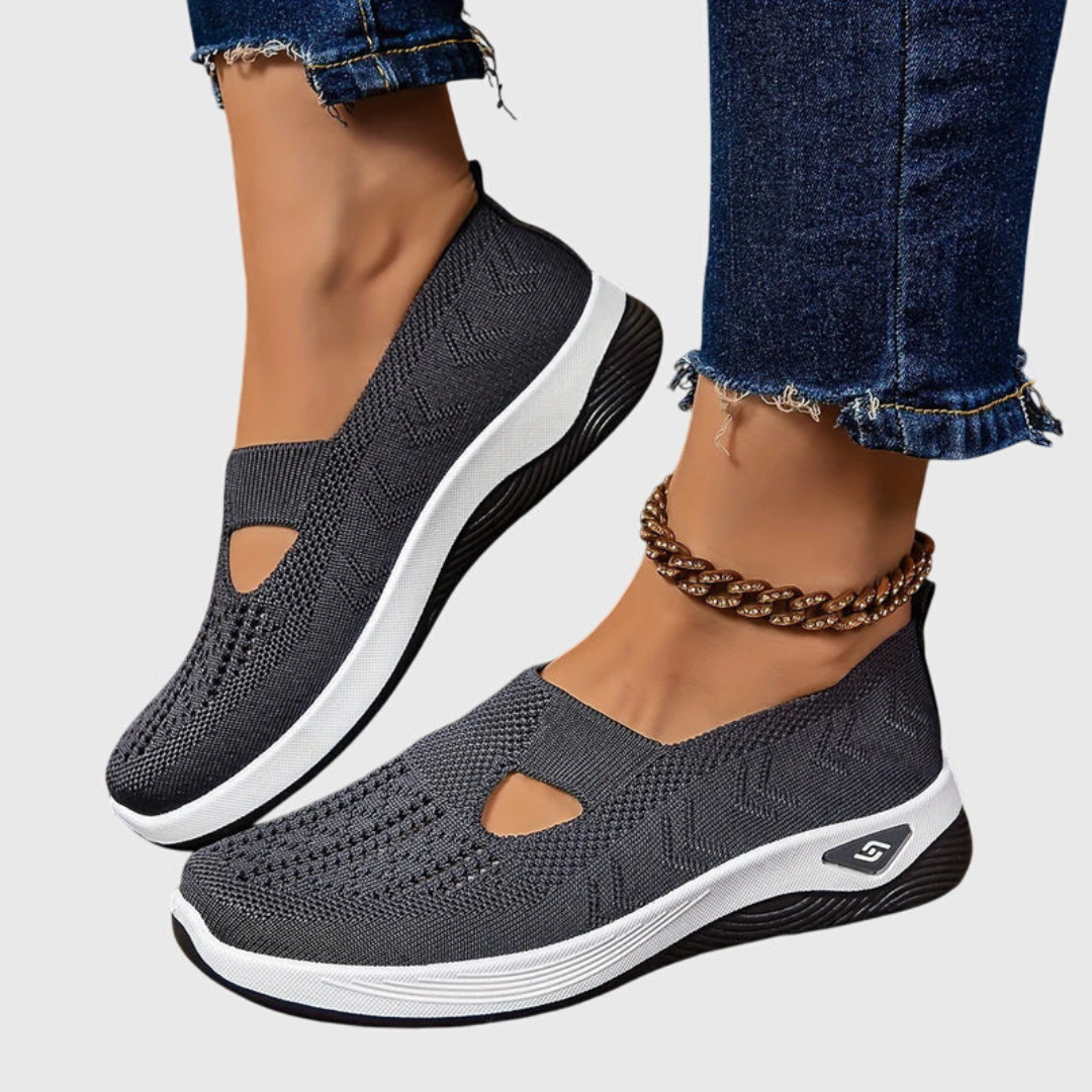 Frieda | Damen Atmungsaktive Slip-On Strick Sneakers