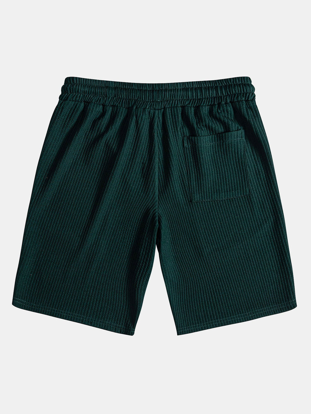 Muscle Fit geripptes Hemd mit Knopfleiste & Shorts