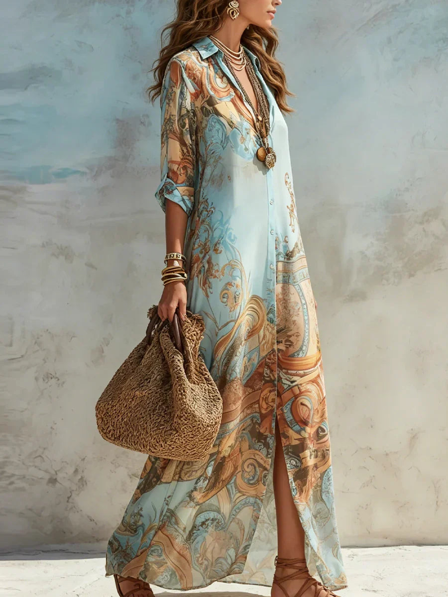 Sanny | Elegantes fließendes Sommerkleid
