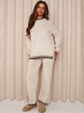 LUCY | Strick-Loungewear-Set mit kontrastierenden Details