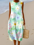 Erin™ Pastellblüten-Midikleid