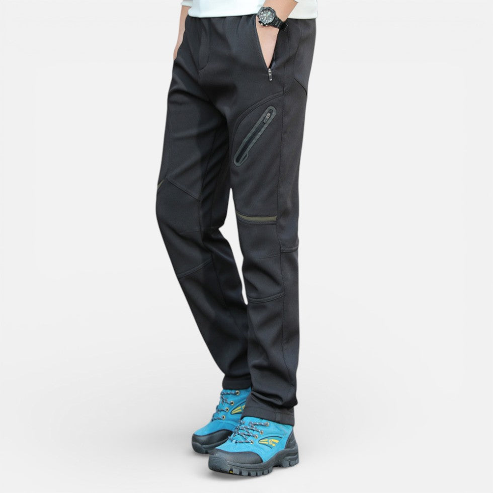 Herren Softshell Sporthose mit Reißverschlusstaschen
