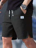 Herren Struktur Casual Strand Bermuda Shorts