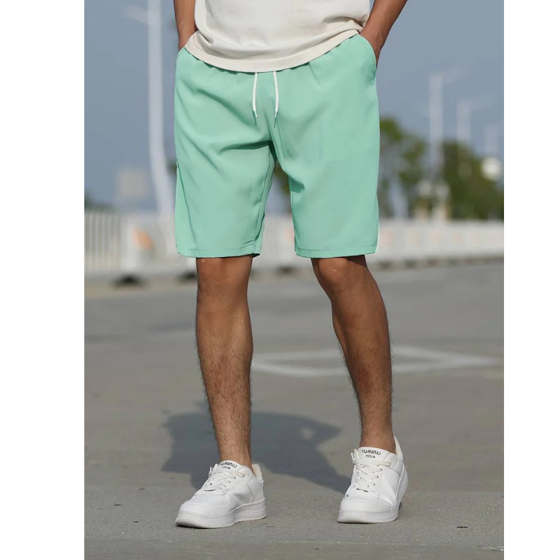 Herren Sommer Slim Fit Kordelzug Shorts