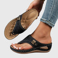 Damen Lässig Orthopädsiche Plateau Sandalen
