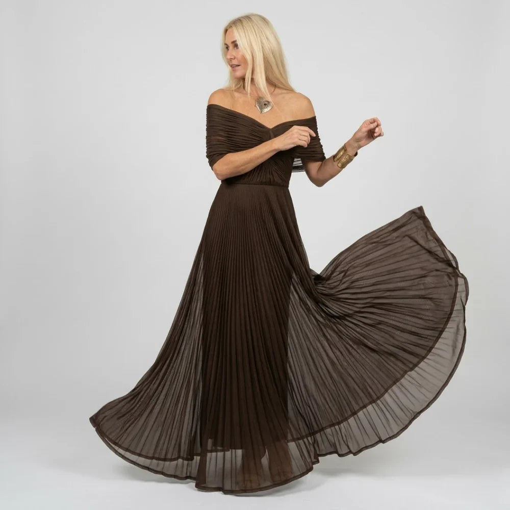 LouLou | Elegantes Maxikleid für festliche Anlässe mit V-Ausschnitt