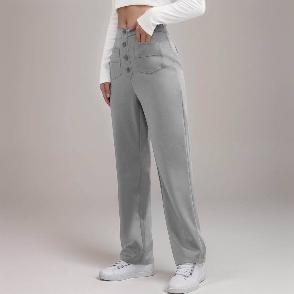 Nina | Elastische Hose mit hoher Taille