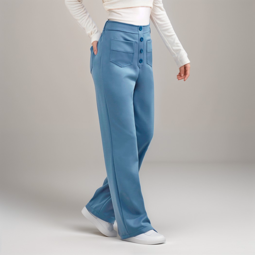 Nina | Elastische Hose mit hoher Taille