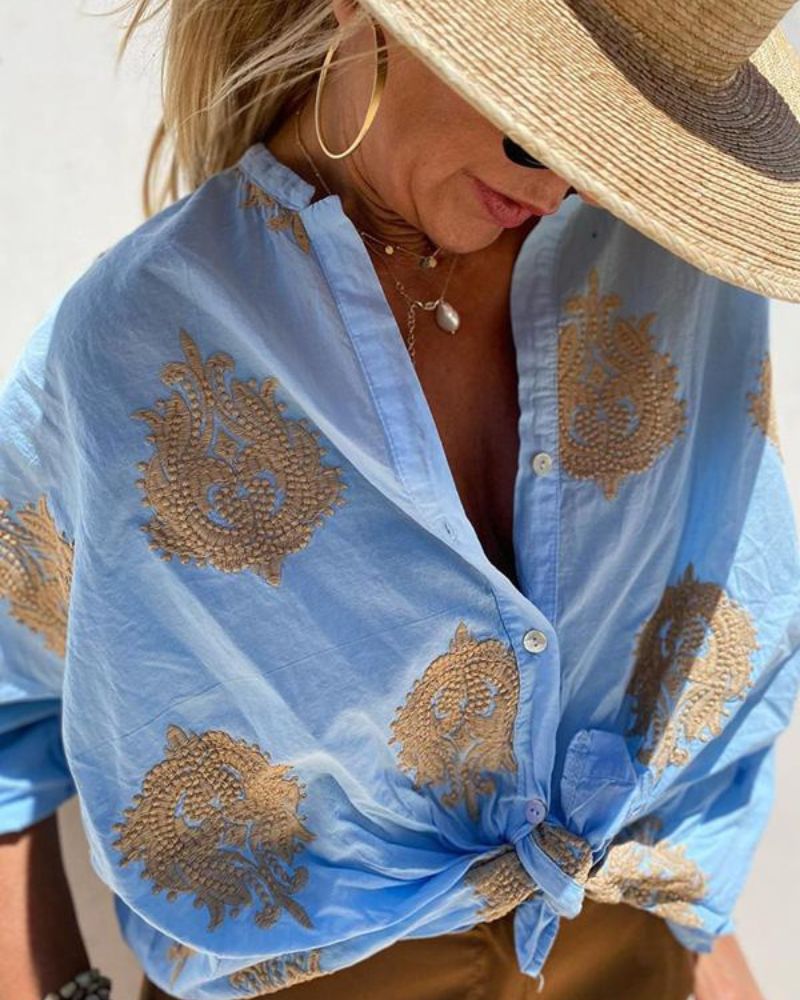 Lina | Bluse mit eleganten Stickereien