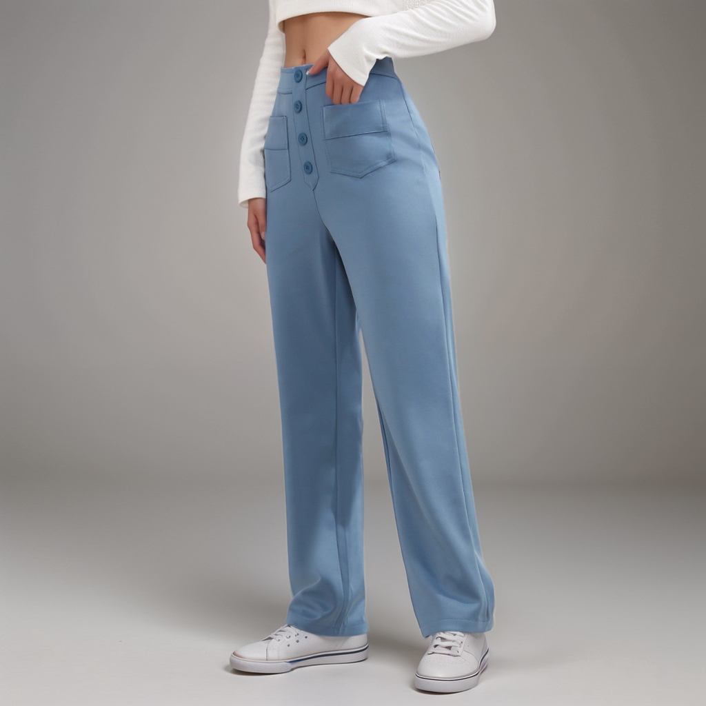 Nina | Elastische Hose mit hoher Taille