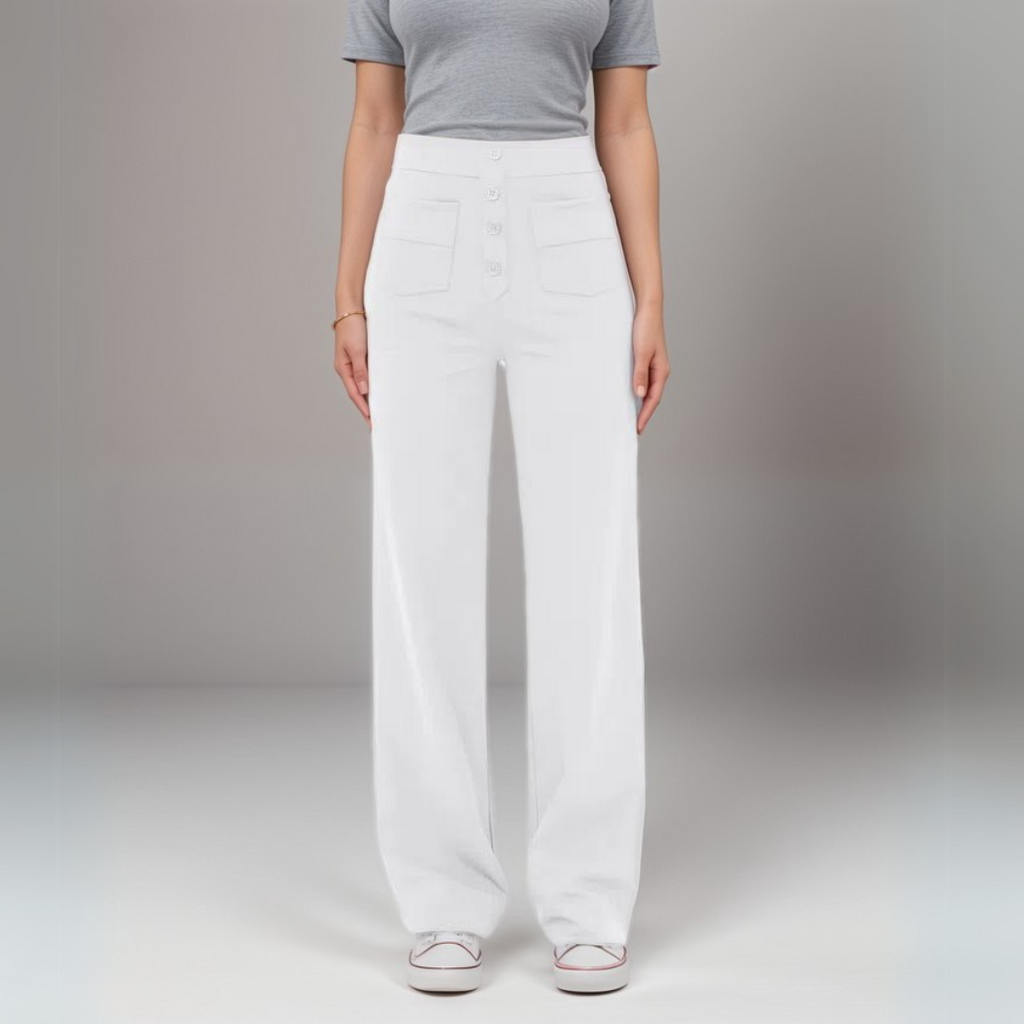 Nina | Elastische Hose mit hoher Taille
