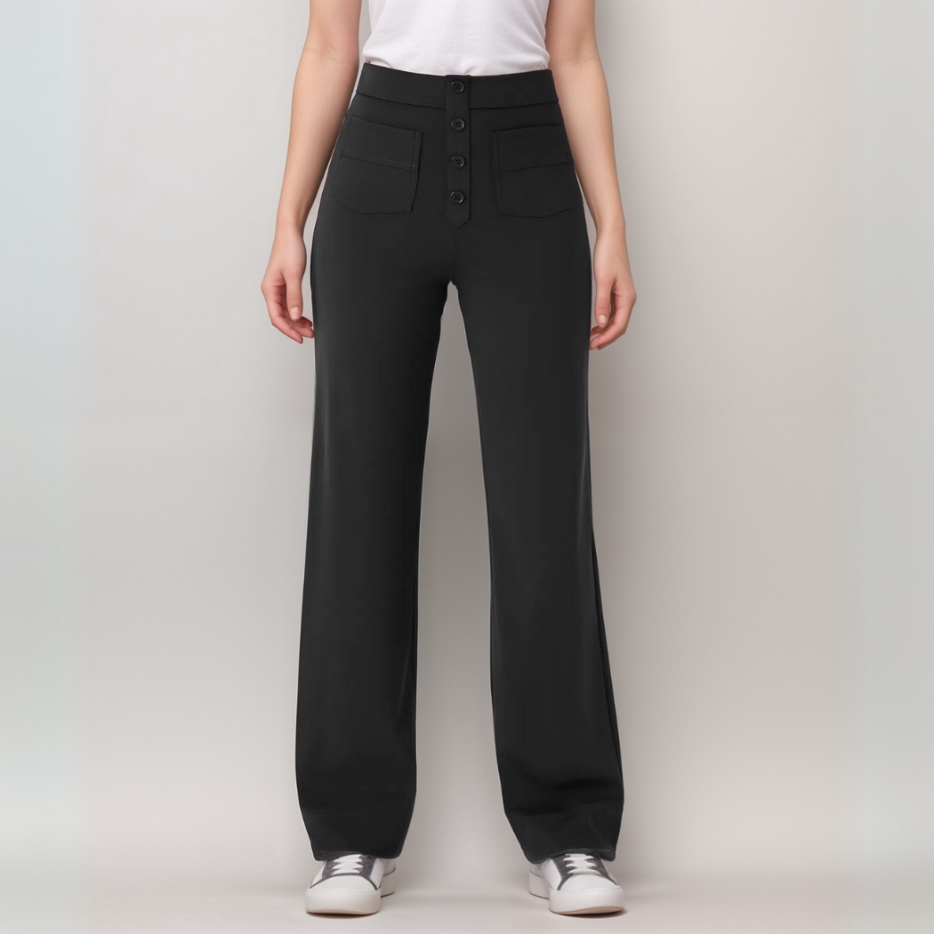 Nina | Elastische Hose mit hoher Taille