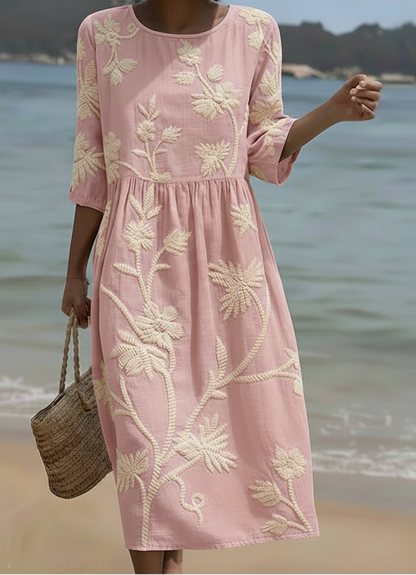 Anja | Elegantes Blumenmuster-Kleid