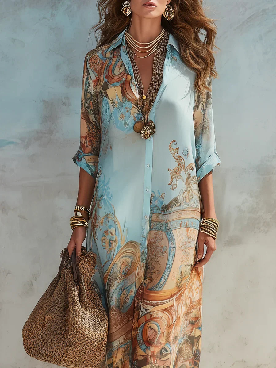 Sanny | Elegantes fließendes Sommerkleid