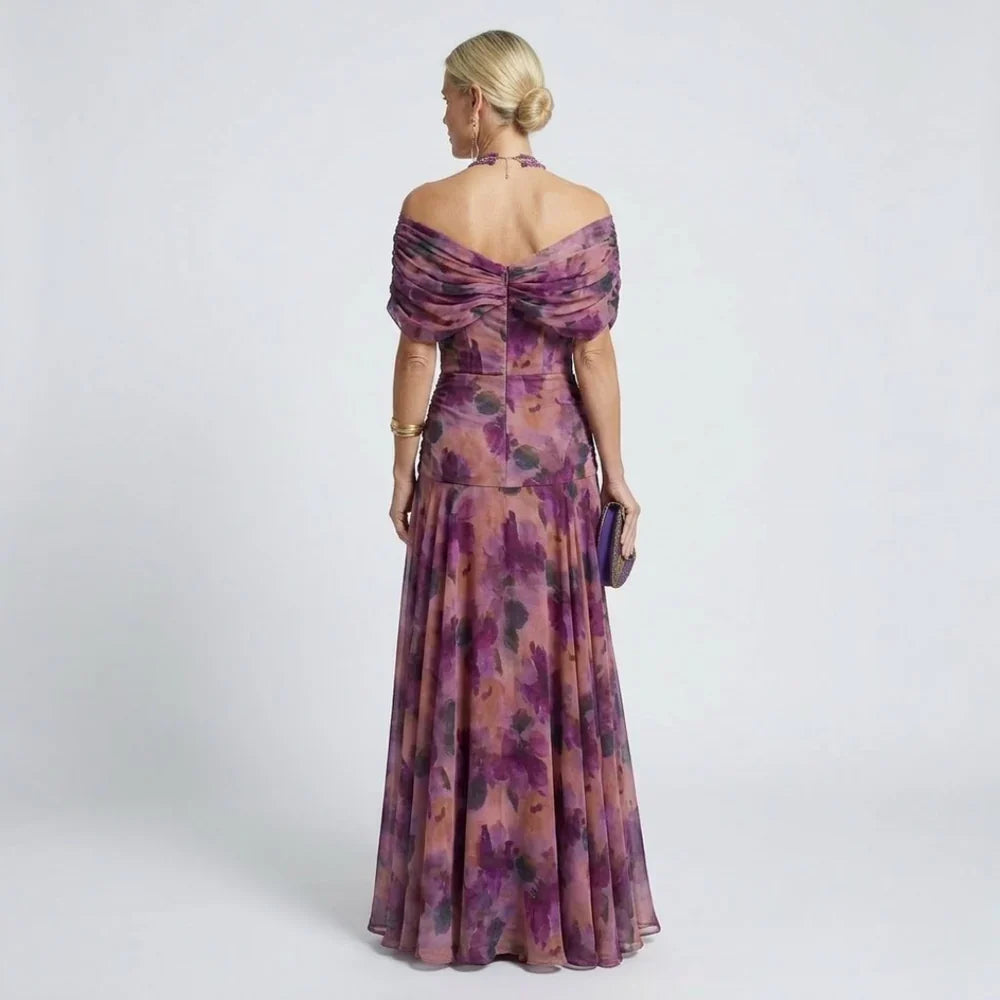 LouLou | Elegantes Maxikleid für festliche Anlässe mit V-Ausschnitt