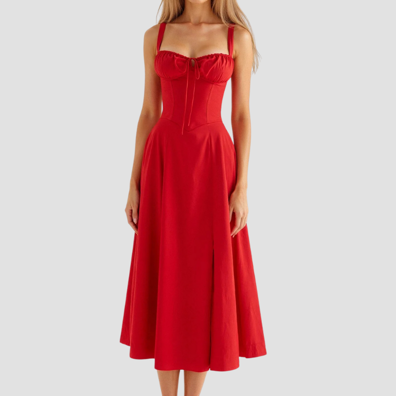 Amelie | Damen Korsett Sommerkleid | Midi