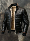 CLÉMEN | SCHWARZE WATTEJACKE MIT SHERPA-FUTTER
