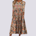 Lucie - Anmutiges langes Blumen-Kleid