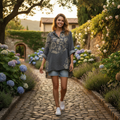 Bellina - Modische lockere Bluse mit Knöpfen