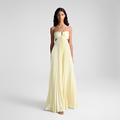 Sienna - Schickes langes Kleid mit Falten
