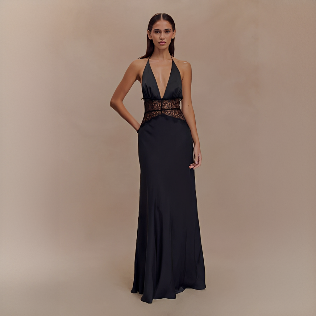 Velina - Stilvolles nahtloses Neckholder-Kleid