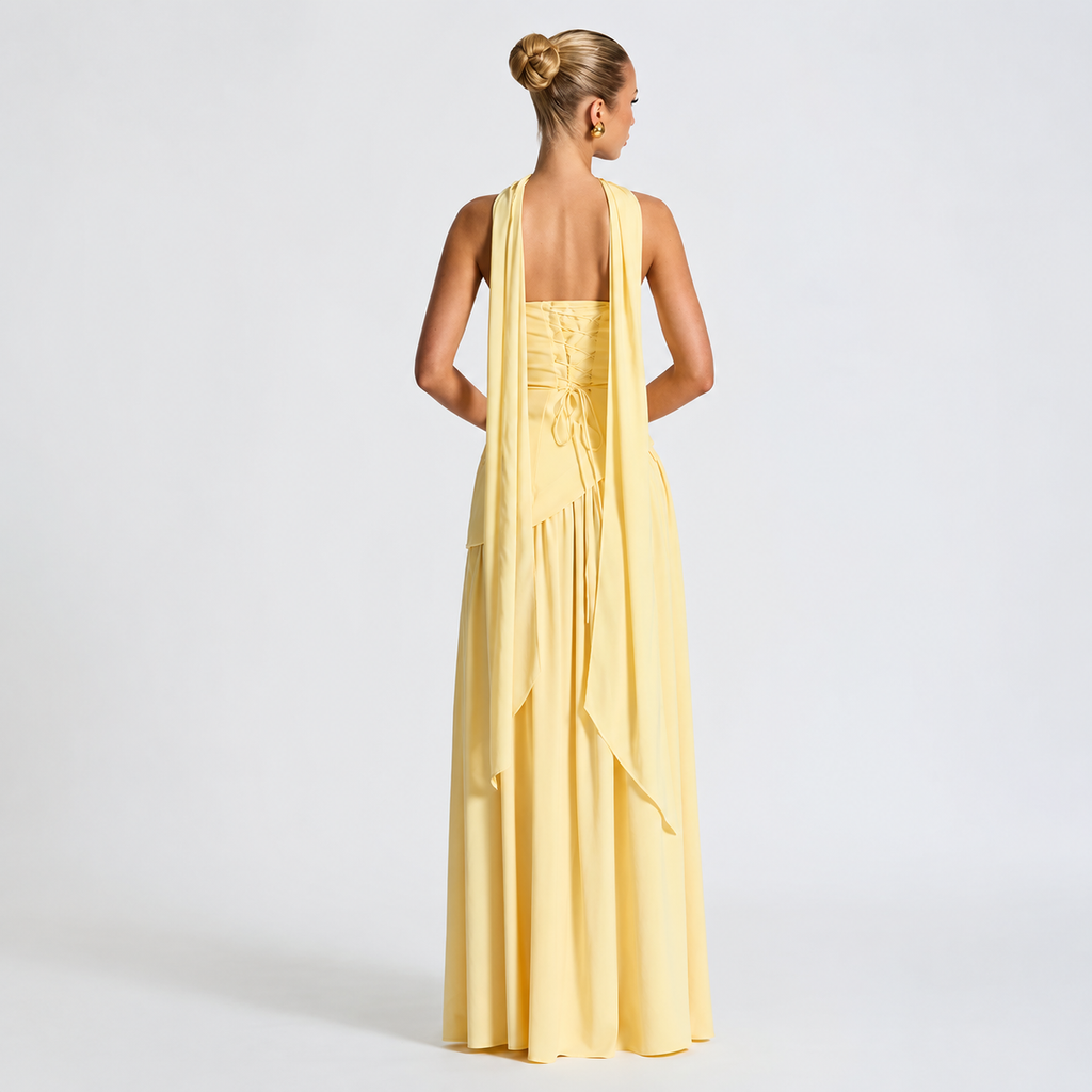 Fatimea - Elegantes Tube-Top-Maxikleid
