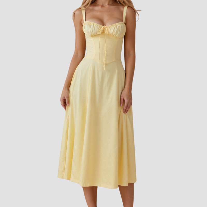 Amelie | Damen Korsett Sommerkleid | Midi