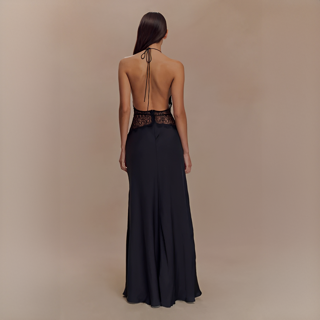 Velina - Stilvolles nahtloses Neckholder-Kleid