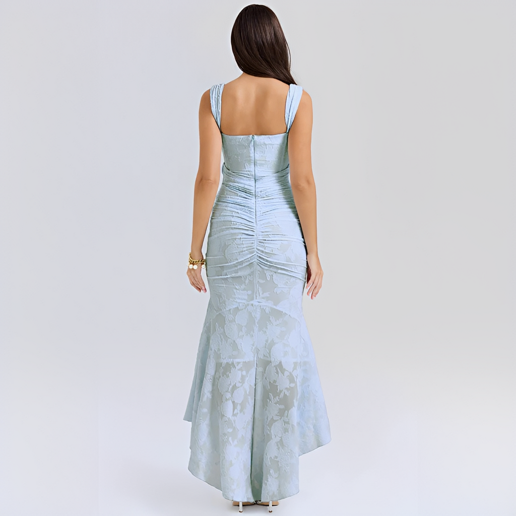 Cynthia - Elegantes Midikleid zum Wickeln mit Gürtel