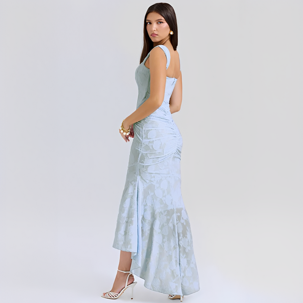 Cynthia - Elegantes Midikleid zum Wickeln mit Gürtel