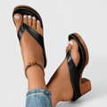 Birgit | Damen Chunky Heel Zehentrenner Sandalen