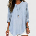 Natascha | Damen Gestreifte Locker Geschnittene Bluse Shorts