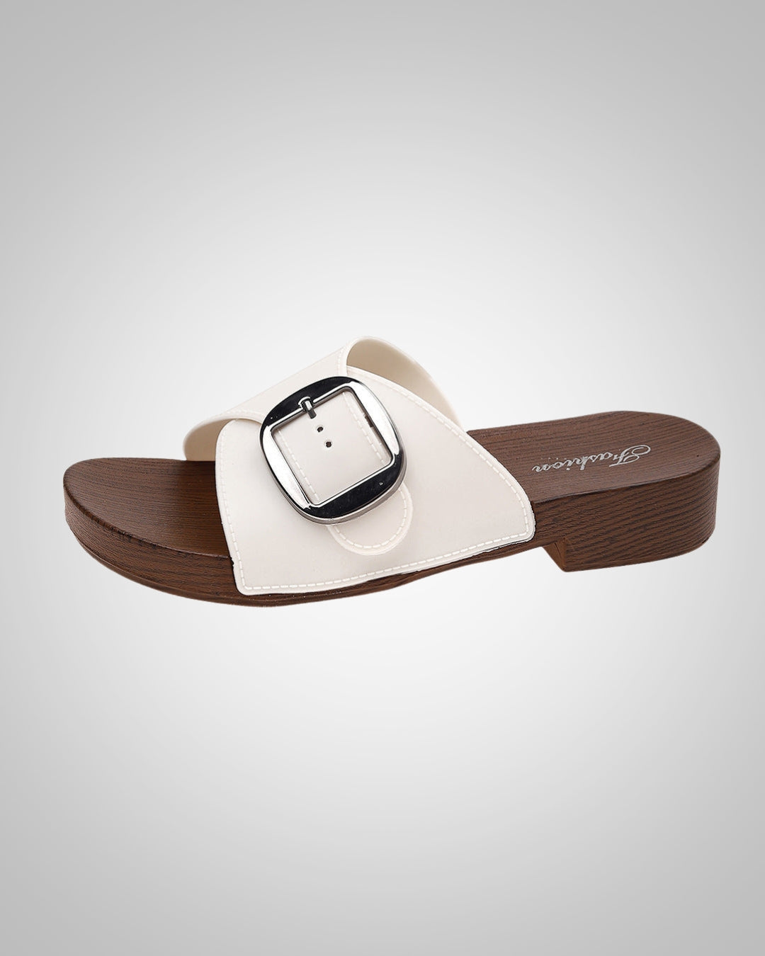 Damen Elegant Schnalle Absatz Pantoletten