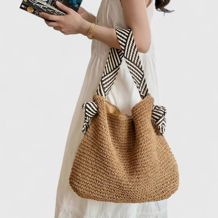 Damen Lässig Geflochten Muster Riemen Tasche